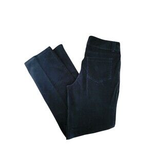 Women's Size 10 Christopher & Banks Corduroy Dark Evergreen Pants Straigh Leg